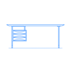 Furniture Desks Vista Office Desk Sketch Style Svg Vector, Free Vectors File